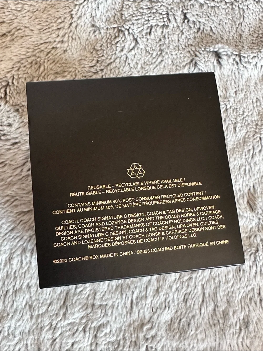 Coach Year of the Dragon Box Cardboard Wrap